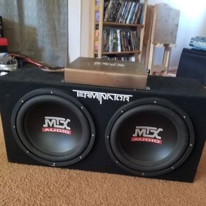 Dual 12 in 1200 watt mtx terminator subwoofers